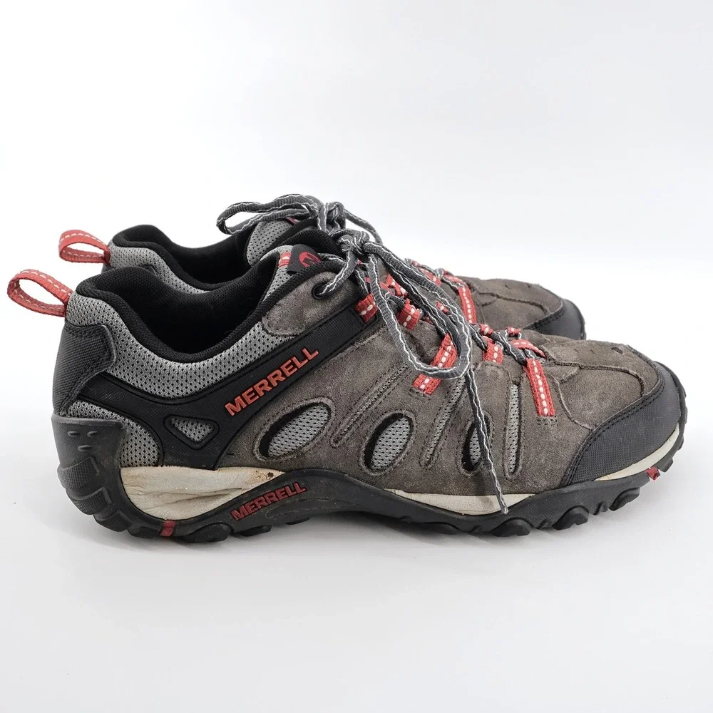 Merrell Crosslnder Vent J343406C Suede Mesh Hiking Shoes‎ Brown Mens 11.5